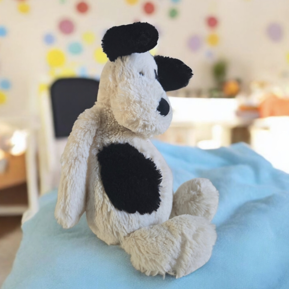 Jellycat Cream and Black Plush Dog Toy - Picture 2 of 7